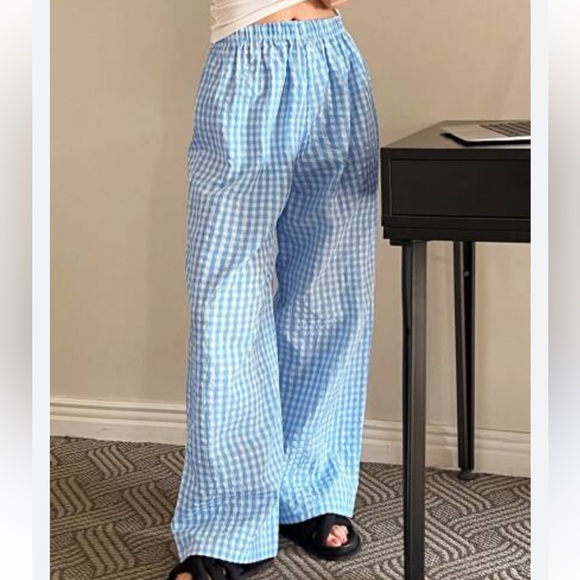 SHEIN Gingham Checkered Pants - Picture 1 of 4